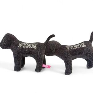 Victoria's Secret PINK collectible dog plush lot rainbow glitter Y2K 2009